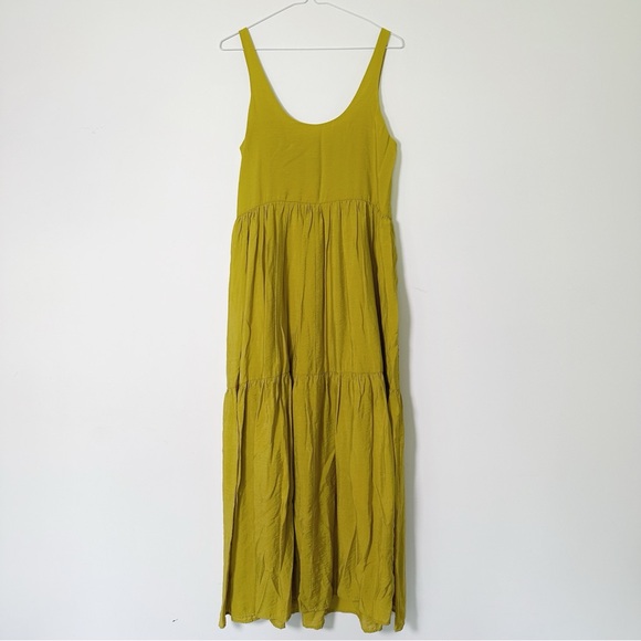 Smash + Tess Women “The River” Scoop Neck Tank Strap Tiered Maxi Dress - Picture 5 of 10